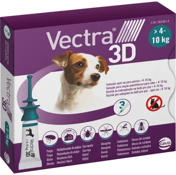 Ceva Animal Health Slovakia Vectra 3D Spot-On pro psy, 4 - 10 kg/3x 1,6 m