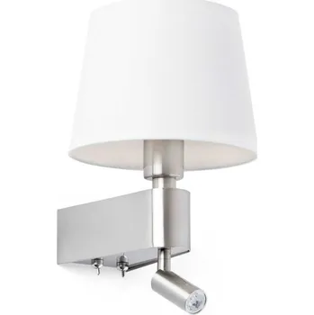 Nástěnné svítidlo FARO ROOM nástěnná lampa, bílá, se čtecí lampičkou