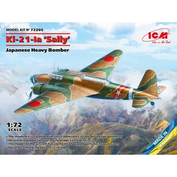 Plastikový model ICM 1/72 Ki-21-Ia 'Sally' Japan.Heavy Bomber (4x camo)