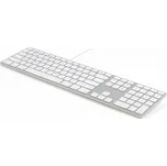 Matias Keyboard FK318B-UK Wired Silver & White UK (FK318B-UK)