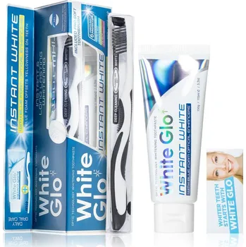 zubní pasta White Glo Instant White bělicí zubní pasta 150 g + zubní kartáček 1 ks + mezizubní párátka 8 ks