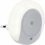 PAULMANN noční světlo do zásuvky Horby kruhové bílá soumrakové a zvukový senzor 924.95 P 92495
