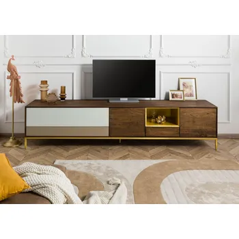 Televizní stolek CHICAGO Mango 240x45x55 hnědá, olejovaná, TV-deska