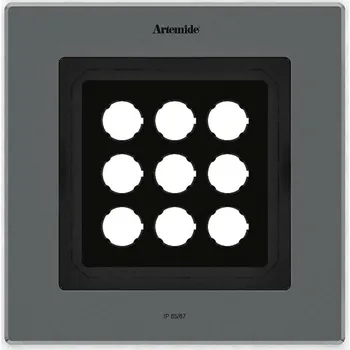 Venkovní osvětlení Artemide Ego Flat 220 downlight čtverec EL 3000K Inox IK10 T42016ELPTW00