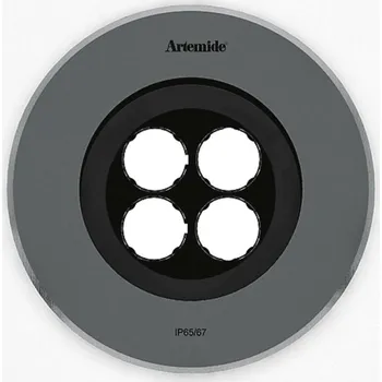 Venkovní osvětlení Artemide Ego Flat 150 downlight kruh EL 3000K Inox IK09 T42013ELPTW00