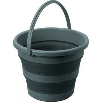 kempingová židle Kbelík skládací Drum 15 šedo-černý