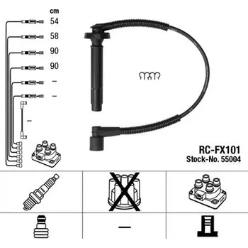 Zapalovací kabel Sada kabelů pro zapalování NGK 55004