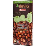 TORRAS Hořká čokoláda se stevií a lískovými oříšky 125g