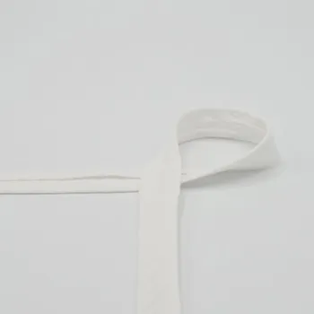 Šikmý proužek mušelínový, zažehlený, opticky bílý, 20mm