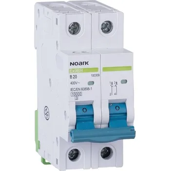 Jistič Noark 100398 Ex9BH 2P C16 Instalační jistič 10 kA, charakteristika C, 16 A, 2pól (Ex9BH 2P C16)
