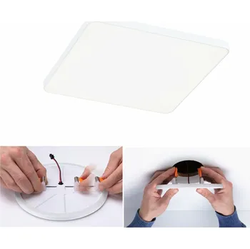 Koupelnové svítidlo PAULMANN VariFit LED vestavné svítidlo Veluna Edge IP44 hranaté 160x160mm 4000K bílá