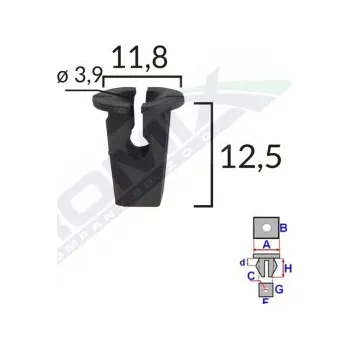 Oprava karosérie Romix Rozpínací matice pro kryty podvozku 15502