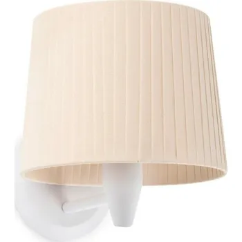 Nástěnné svítidlo FARO SAMBA bílá/skládaná béžová nástěnná lampa