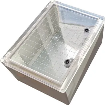 Rozvaděč Tracon TME403020T Plastová rozvodná skříň, s průhled. dvíř. H×W×D=400×300×195mm, IP65, IK10, 1000V AC/DC, RAL7035 (Tracon TME403020T)