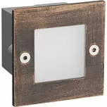 ACA Lighting LED zapuštěné venkovní orientační svítidlo 70X70 rezavá 2W 6000K 100Lm 230V IP54 RA80 PAS260RS