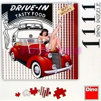 Puzzle Dino puzzle Retro plakát 1111d.