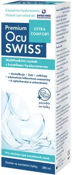Roztok na kontaktní čočky SWISS MED Pharmaceuticals Premium Ocuswiss Extra Comfort roztok na kontaktní čočky 380 ml
