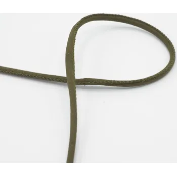 Řemínek na hodinky Kulatý řemínek, imitace kůže, khaki, průměr 6mm