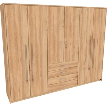 Šatní skříň Skříň AURA XXL Dekor: Dub harmony