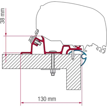 Příslušenství ke karavanu Adapter Caravan Standard pro Fiamma F65