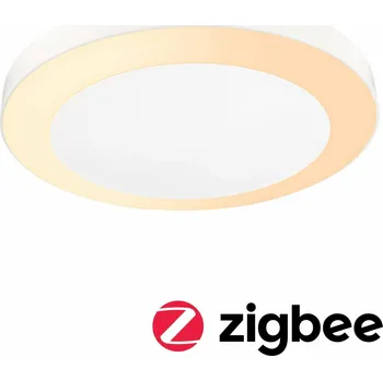 Osvětlení PAULMANN LED stropní svítidlo Smart Home Zigbee Circula soumrakový senzor neláká hmyz IP44 kruhové 320mm CCT 14W 230V bílá umělá hmota