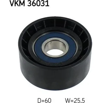 Vratná/vodicí kladka, klínový žebrový řemen SKF VKM 36031