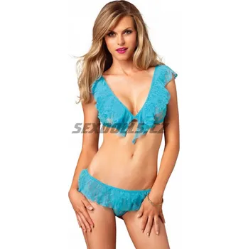 Dámské erotické prádlo Leg Avenue - Flirty lace top & g-string - sexy komplet