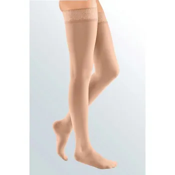 Dámské punčochy Mediven Elegance stehenní punčochy s krajkou, Velikost 4+, Délka Normal, Barva Black