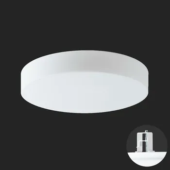 Koupelnové svítidlo OSMONT ELS68640 ELSA V4 stropní/nástěnné skleněné polovestavné svítidlo bílá IP44 4000 K 27W LED DALI HF