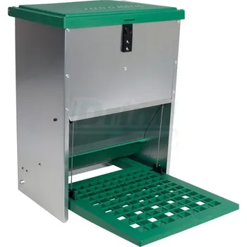 krmítko pro hospodářská zvířata Feedomatic automatické nášlapné krmítko pozinkované zelené