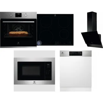Set domácích spotřebičů ELECTROLUX KOFGH70TX + ELECTROLUX LIR60433B + ELECTROLUX LFV616K + ELECTROLUX EMS4253TEX + ELECTROLUX EEM48300IX