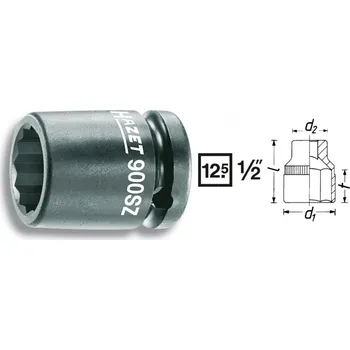 Dílna Kovaný vnitřní nástrčný klíč 1/2" dvanáctihranný 13mm HAZET 900SZ-13 - HA061792