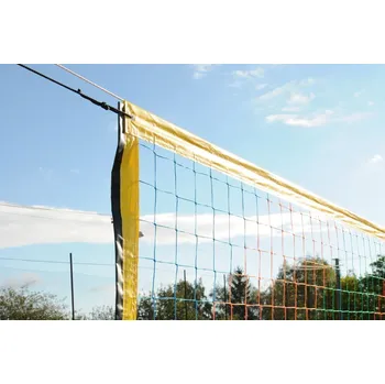 Pletivo Síť na beachvolejbal s pouzdry, 1x8m, 3 mm PP, 100 mm, Oranžová, Beachvolejbal, Skladem