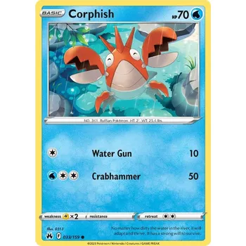 Sběratelská karetní hra Corphish 033/159 - Crown Zenith Typ karty: Non-Holo