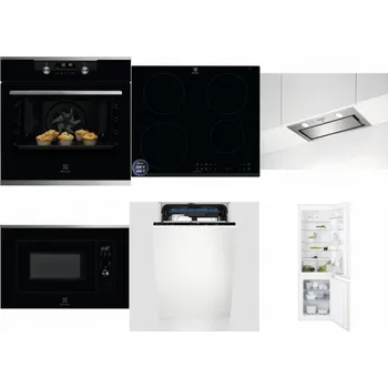 Set domácích spotřebičů ELECTROLUX KODDP77X + ELECTROLUX LIR60433B + ELECTROLUX LFG716X + ELECTROLUX LMS2203EMX + ELECTROLUX EEM23100L + ELECTROLUX ENT6TF18S