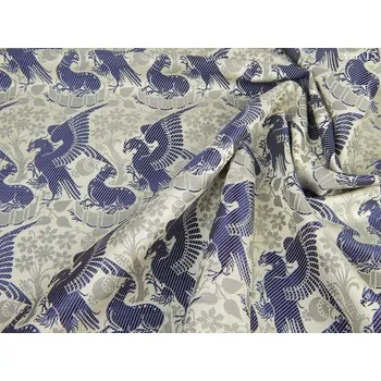 HEDVA ČESKÝ BROKÁT Luxusní brokát 160 50479 OREL A LEOPARD ecru | R15