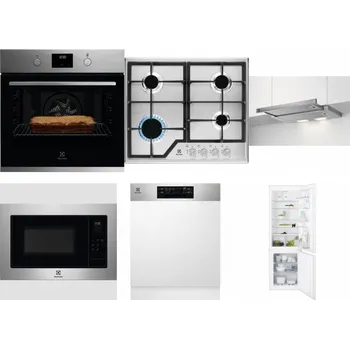 Set domácích spotřebičů ELECTROLUX KOFGH70TX + ELECTROLUX KGS6426SX + ELECTROLUX LFP326S + ELECTROLUX EMS4253TEX + ELECTROLUX EEM48300IX + ELECTROLUX ENT6TF18S