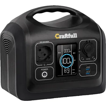 Powerbanka Přenosná nabíjecí stanice Craftfull 600 W Barva: černá