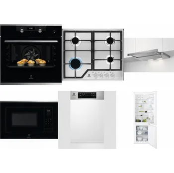 Set domácích spotřebičů ELECTROLUX KODEH70X + ELECTROLUX KGS6426SX + ELECTROLUX LFP326S + ELECTROLUX LMS4253TMX + ELECTROLUX EEM43300IX + ELECTROLUX ENT6TF18S