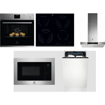 Set domácích spotřebičů ELECTROLUX KODGH70TX + ELECTROLUX EHF6343FOK + ELECTROLUX LFT426X + ELECTROLUX EMS4253TEX + ELECTROLUX EEM23100L