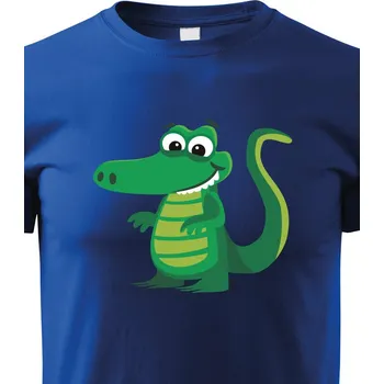 Chlapecké tričko Dětské triko Krokodýl, Barva Modrá, Velikost 110 cm/4 roky, Canvas Dětské tričko Bezvatriko.cz 1723
