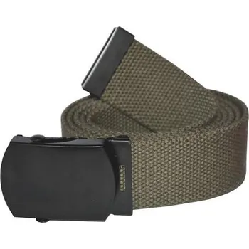 Pásek - tenký - olivový (Pánský tenký kalhotový opasek pro outdoorové kalhoty, nebo pro pracovní kalhoty do pasu. Klasický bavlněný kalhotový opasek s kovovou sponou o šířce 3cm, používaný u US Army.)