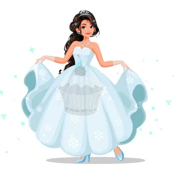 Jedlá dekorace na dort Caketools Jedlý papír "princezny 5" - A4