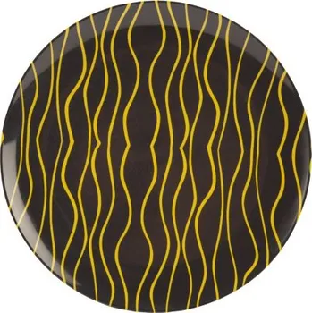 Talíř Talíř Gimex šedé linky Barva: Žlutá