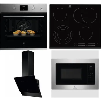Set domácích spotřebičů ELECTROLUX KODGH70TX + ELECTROLUX EHF6547FXK + ELECTROLUX LFV616K + ELECTROLUX EMS4253TEX