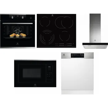 Set domácích spotřebičů ELECTROLUX KODEH70X + ELECTROLUX EHF6547FXK + ELECTROLUX LFT766X + ELECTROLUX LMS4253TMX + ELECTROLUX EEM48300IX