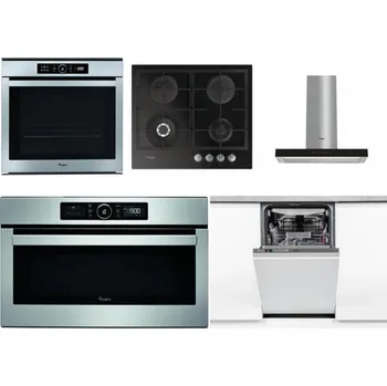 Set domácích spotřebičů WHIRLPOOL ABSOLUTE AKZM 8480 IX + WHIRLPOOL GOFL 629/NB + WHIRLPOOL WHBS 62F LT K + WHIRLPOOL ABSOLUTE AMW 730 IX + WHIRLPOOL WSIO 3O34 PFE X