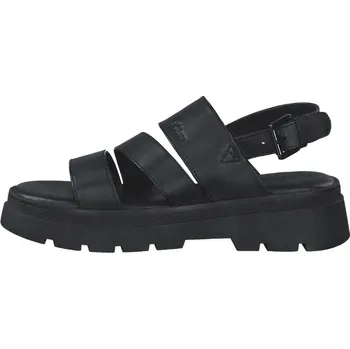 Dámské sandále s.Oliver dámské kožené sandály na platformě 5-28200-20 black Velikost: 40