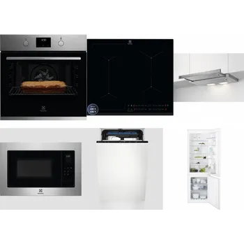 Set domácích spotřebičů ELECTROLUX KOFGH70TX + ELECTROLUX EIS62449 + ELECTROLUX LFP326S + ELECTROLUX EMS4253TEX + ELECTROLUX EEM23100L + ELECTROLUX ENT6TF18S