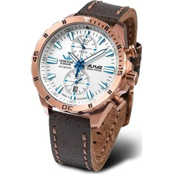 Hodinky Hodinky Vostok Almaz Chronograf 6S11/320B676 + Dárek zdarma